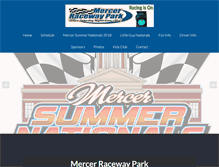 Tablet Screenshot of mercerracewaypark.com
